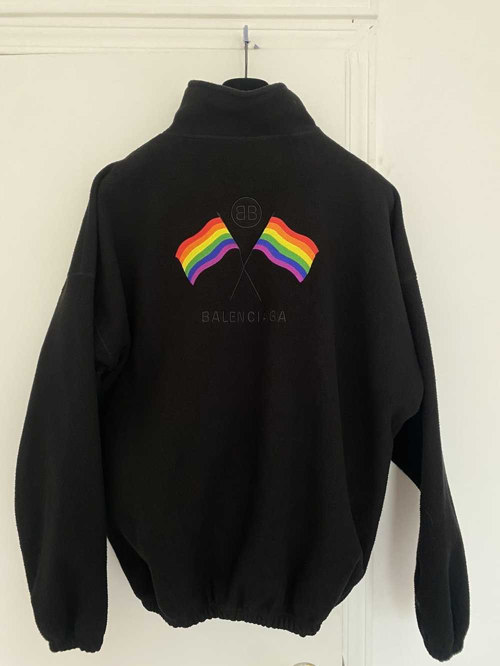 Balenciaga Balenciaga Pride Flag Rainbow Fleece J… - image 1