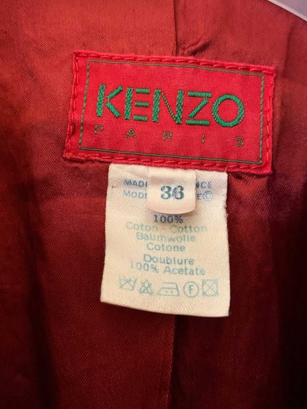 Kenzo Red jacket Kenzo velvet vintage made in Fra… - image 3