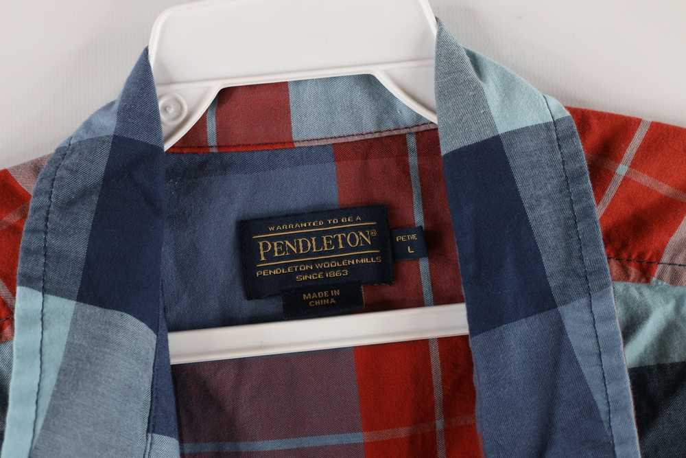 Pendleton × Vintage Pendleton Petite Plaid Long S… - image 4