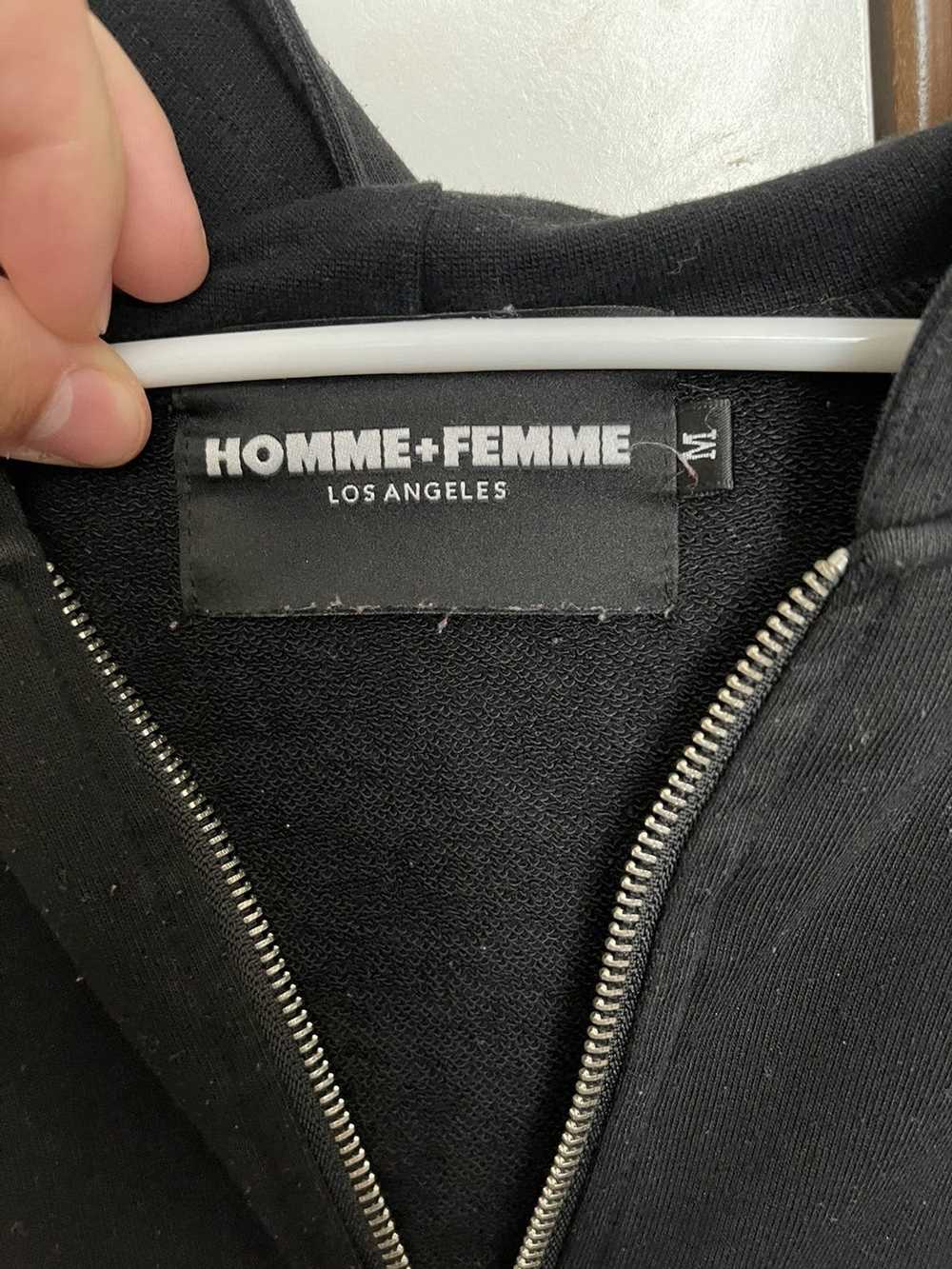 Homme + Femme La Homme Femee Black Track Jacket - image 3