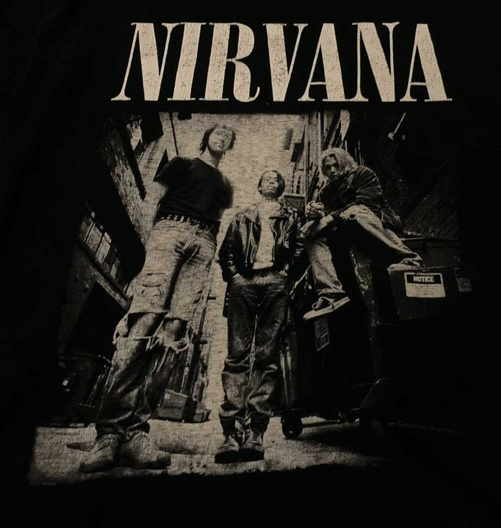 Band Tees × Nirvana × Vintage Rare Design Grunge … - image 3