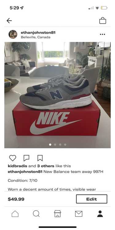 New Balance 997 Low Team Away Grey