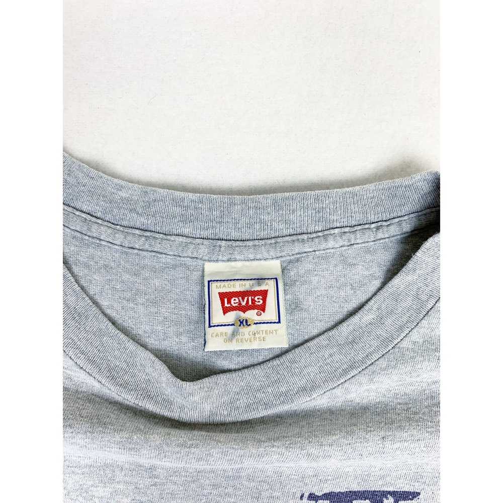 Levi's Vintage Levi's Jeans T-Shirt Grey XL Denim… - image 4