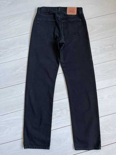 Vintage Levis 521 Womens Jeans Black Denim Pants Long 27x32 Size 8