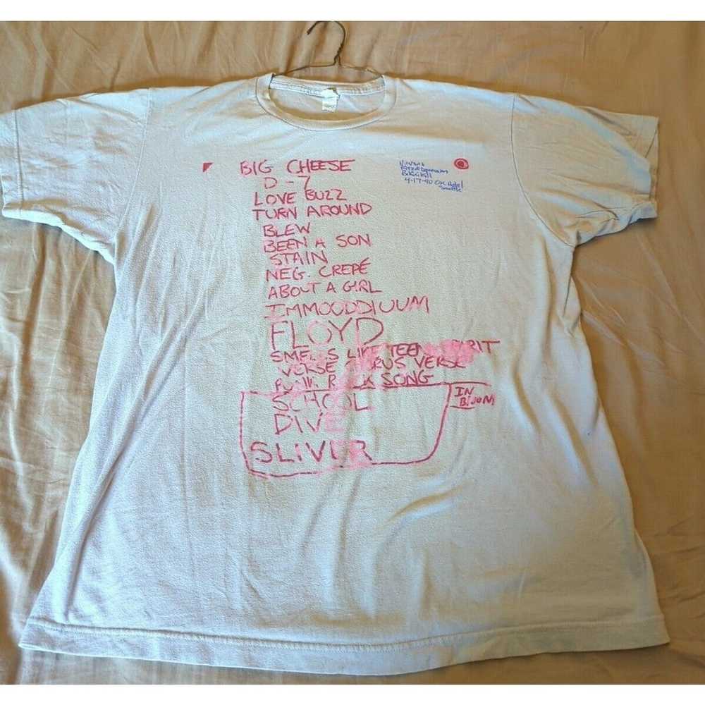 Nirvana Nirvana Set List T-shirt From EMP Museum - image 1