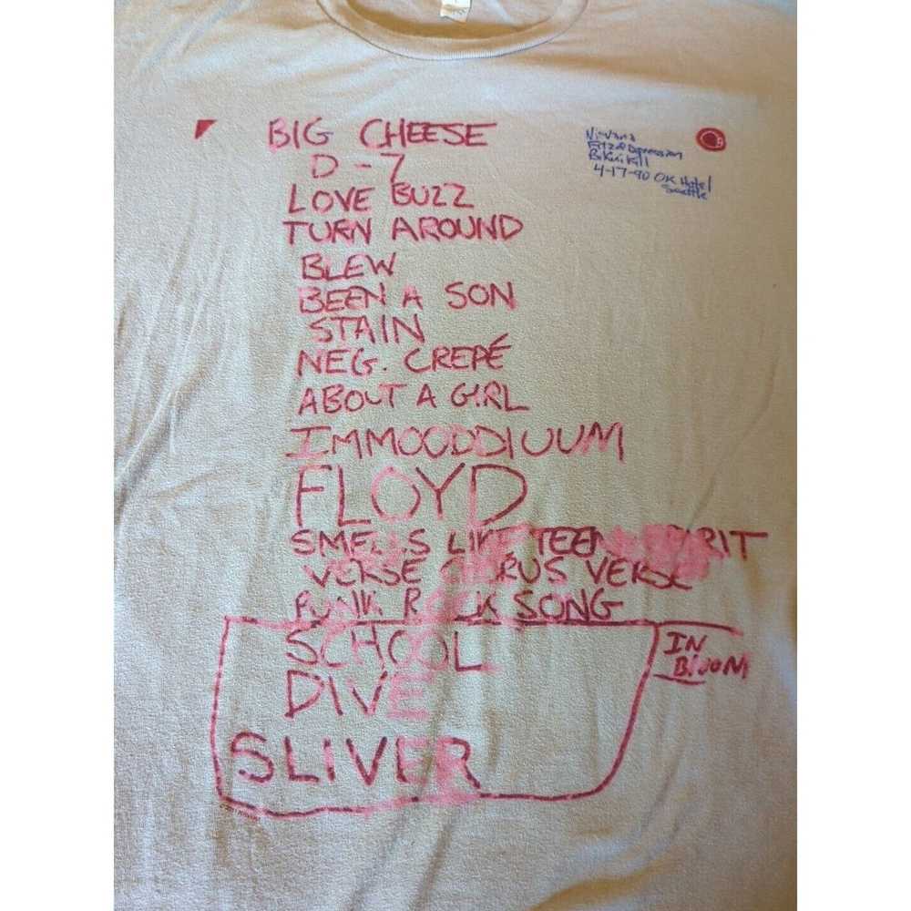 Nirvana Nirvana Set List T-shirt From EMP Museum - image 2