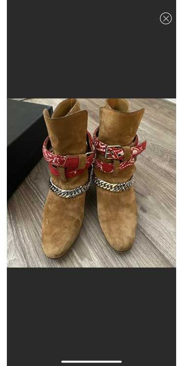 Amiri Amiri bandanna boots.