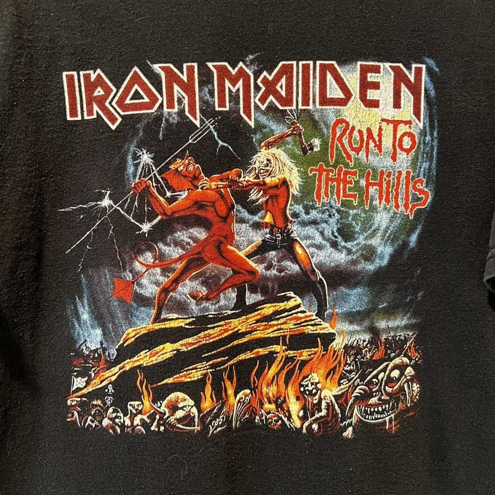 Iron Maiden × Vintage Vintage Iron Maiden run for… - image 2