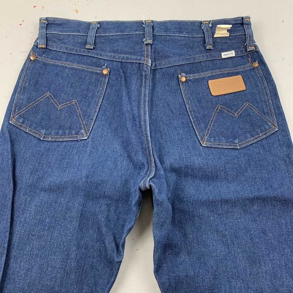 Vintage VTG 70s Deadstock Maverick Blue Jeans 32x… - image 3