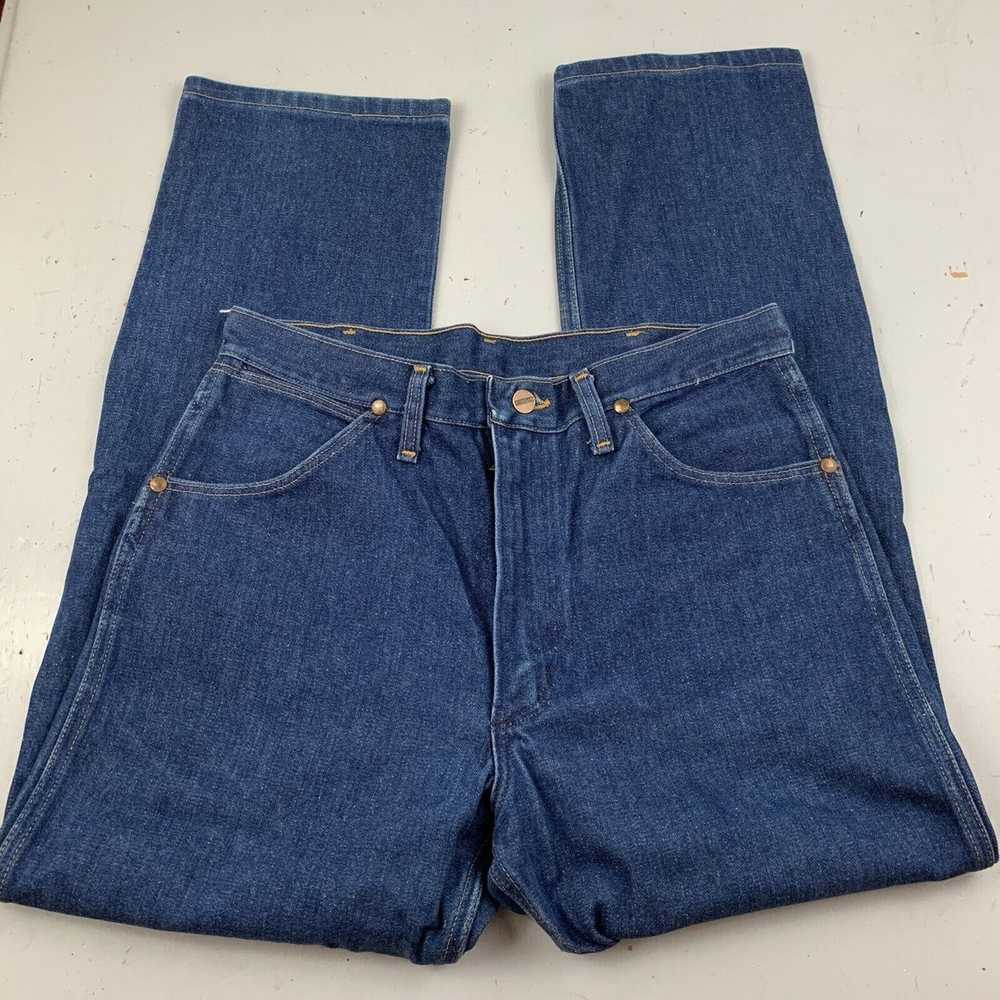Vintage VTG 70s Deadstock Maverick Blue Jeans 32x… - image 7