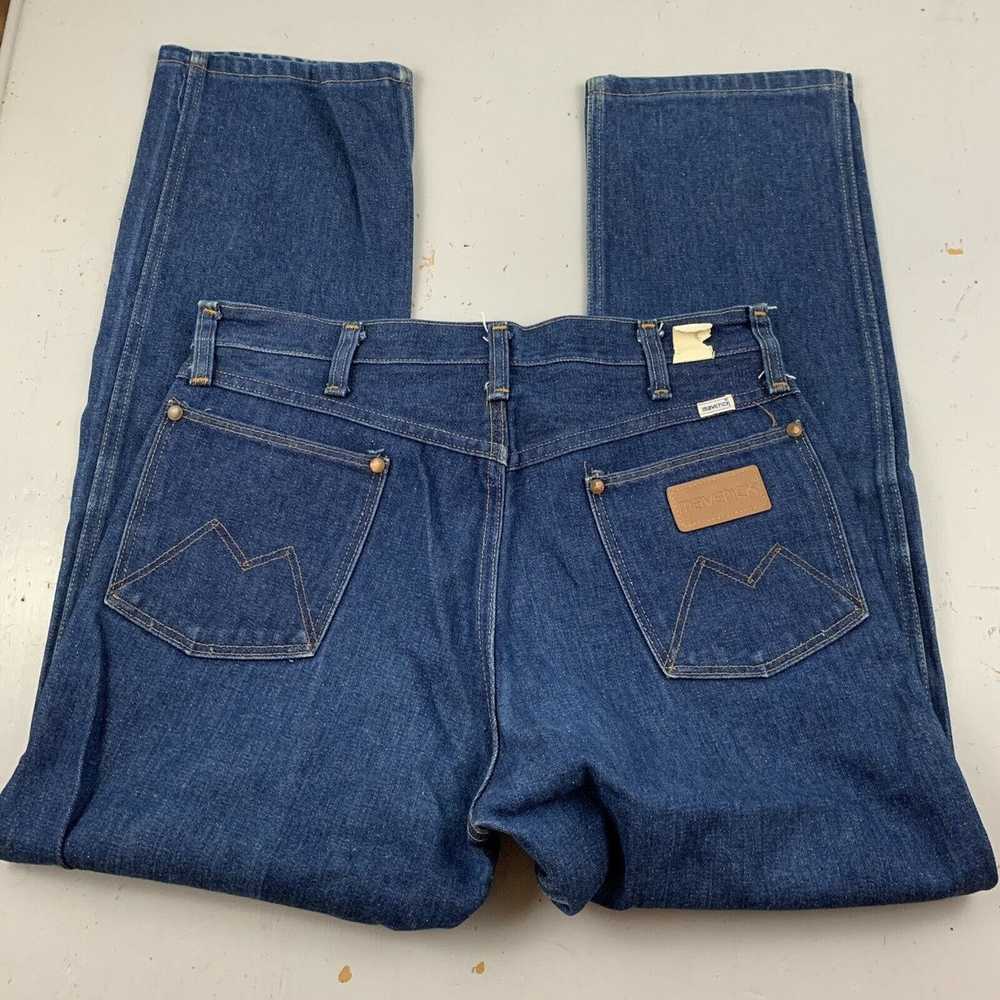Vintage VTG 70s Deadstock Maverick Blue Jeans 32x… - image 8
