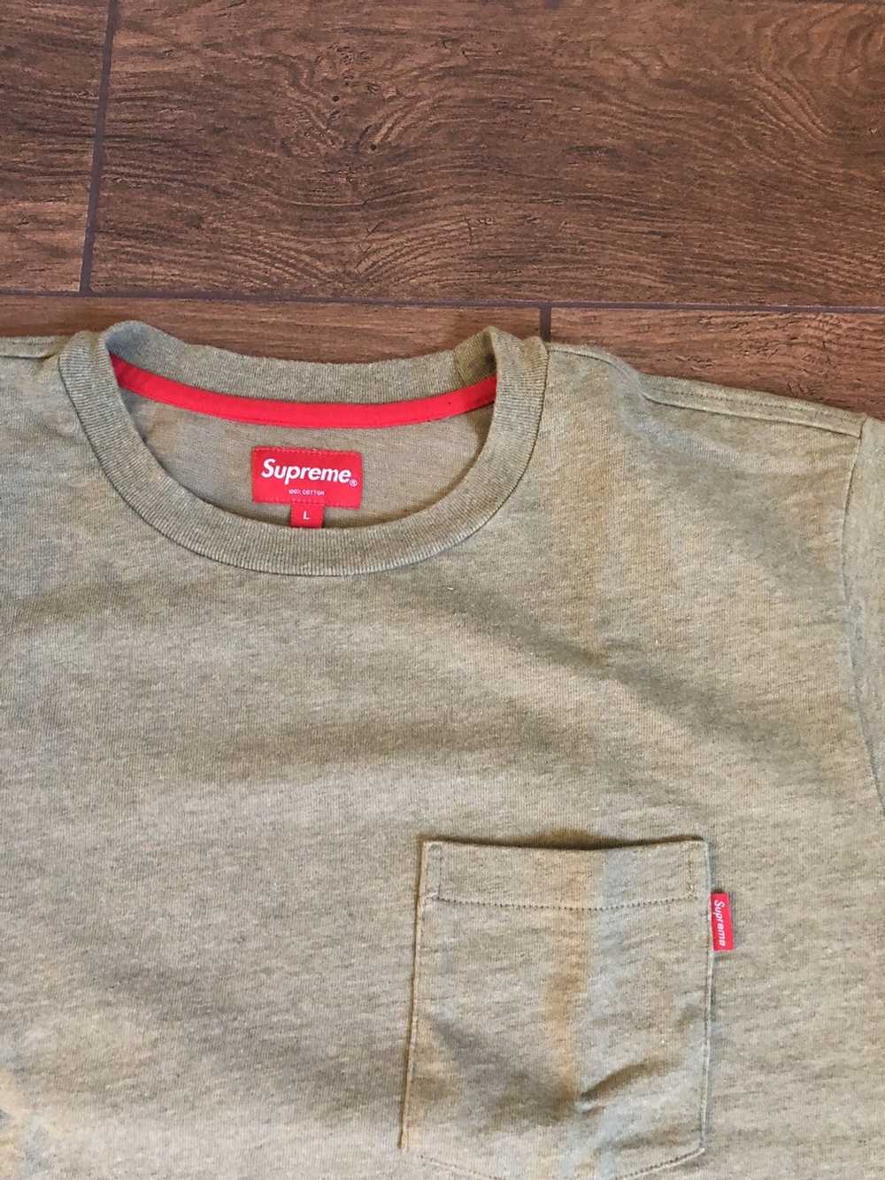 正規品質保証】 Supreme◇Pocket Tee/M/コットン/GRY その他