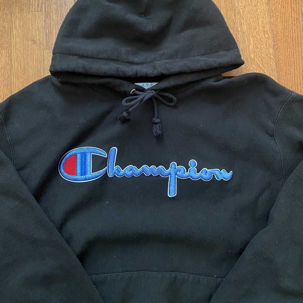 Champion Champion Script Reverse Weave Hoodie - Gem