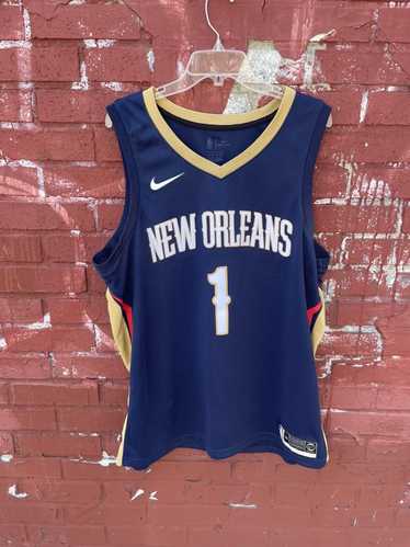Anthony Davis Adidas New Orleans Pelicans Away Blue Climacool Swingman  Jersey