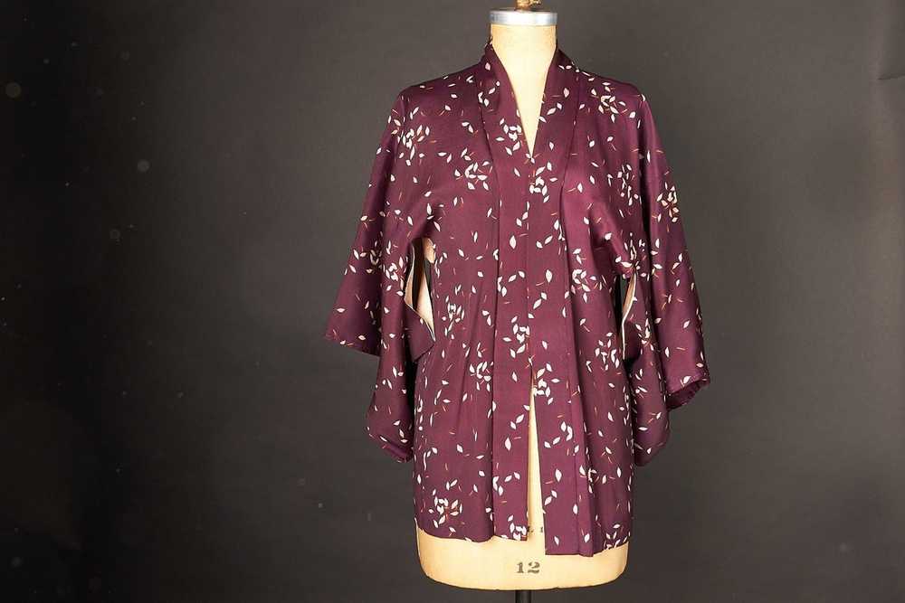 Vintage 1950s Japanese Haori Kimono Jacket - image 1