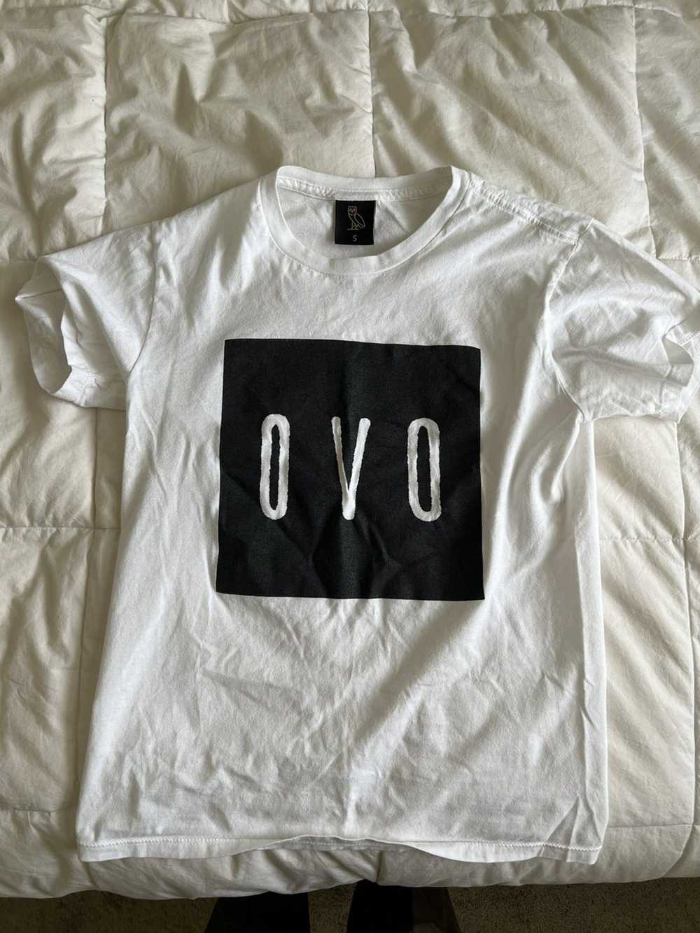 Drake OVO X Drake White Block Tee - image 1