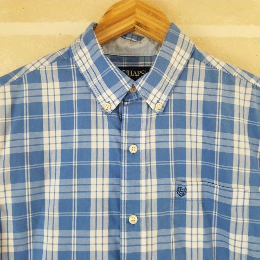 Chaps Chaps Men's Plaid Button Down Shirt Size Me… - image 2