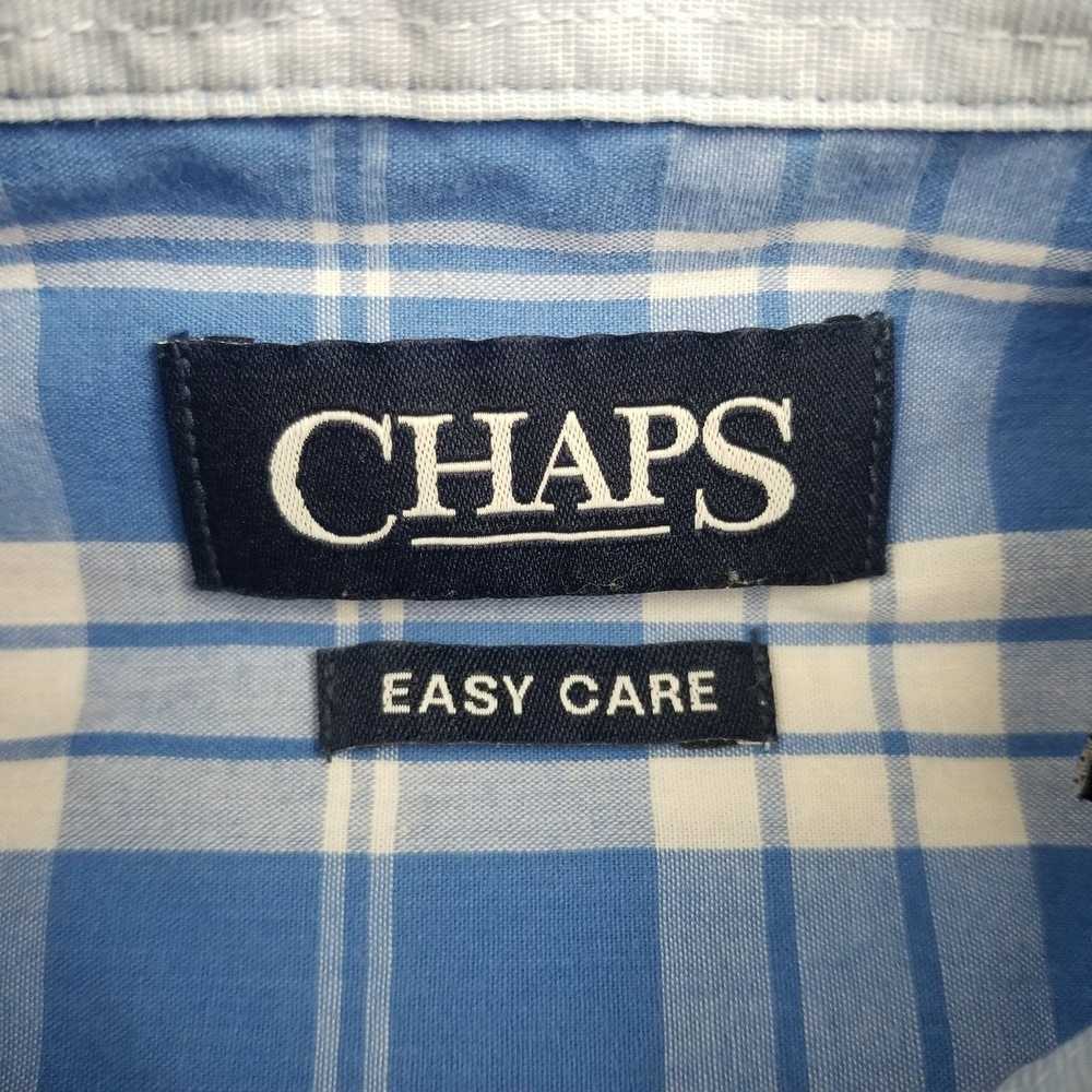 Chaps Chaps Men's Plaid Button Down Shirt Size Me… - image 4