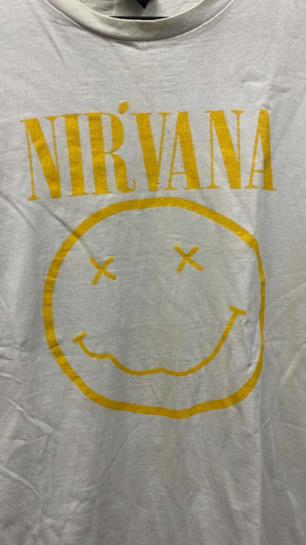 Band Tees × Nirvana × Vintage Nirvana Smiley Face… - image 3