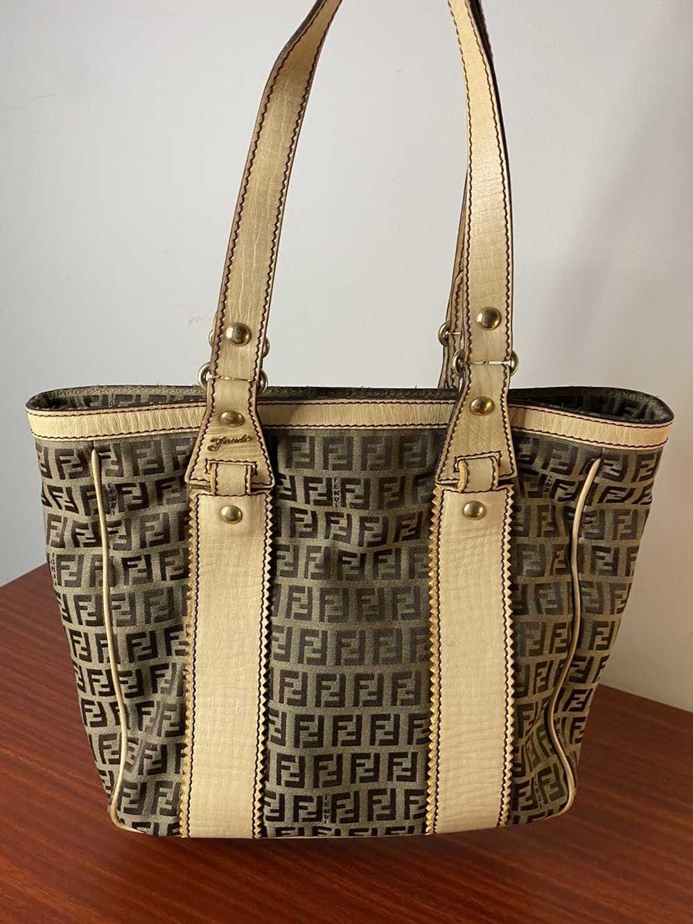 FENDI 1990s BROWN ZUCCHINO VINYL TOTE BAG – RDB