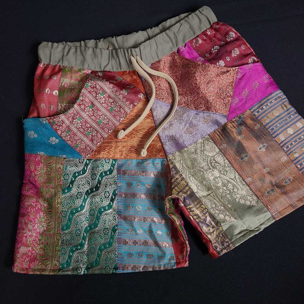 Vintage LuxuREshorts Indian Sari Shorts - image 1