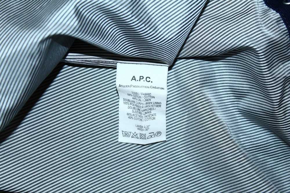 A.P.C. A.P.C. Summer Linen Cotton Hooded Jacket - image 6