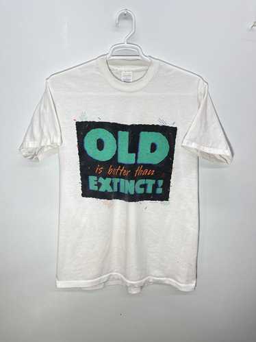 Streetwear × Vintage Vtg graphic t-shirt OLD IS BE