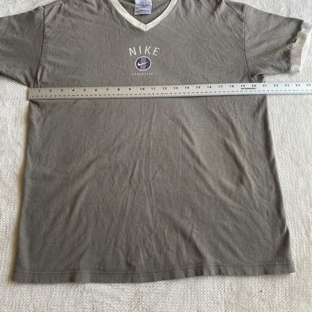 Nike Vintage Nike Center Logo V Neck T-Shirt US M… - image 7