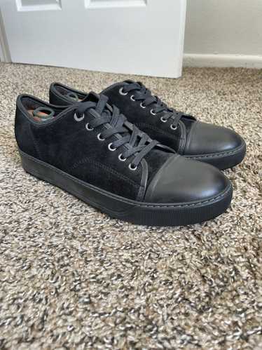 Lanvin LANVIN DBB1 SUEDE AND LEATHER SNEAKERS