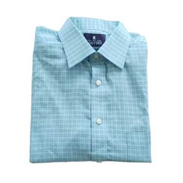 Men Stafford Dress Shirt with Tie Set Size M 15-15-1/2