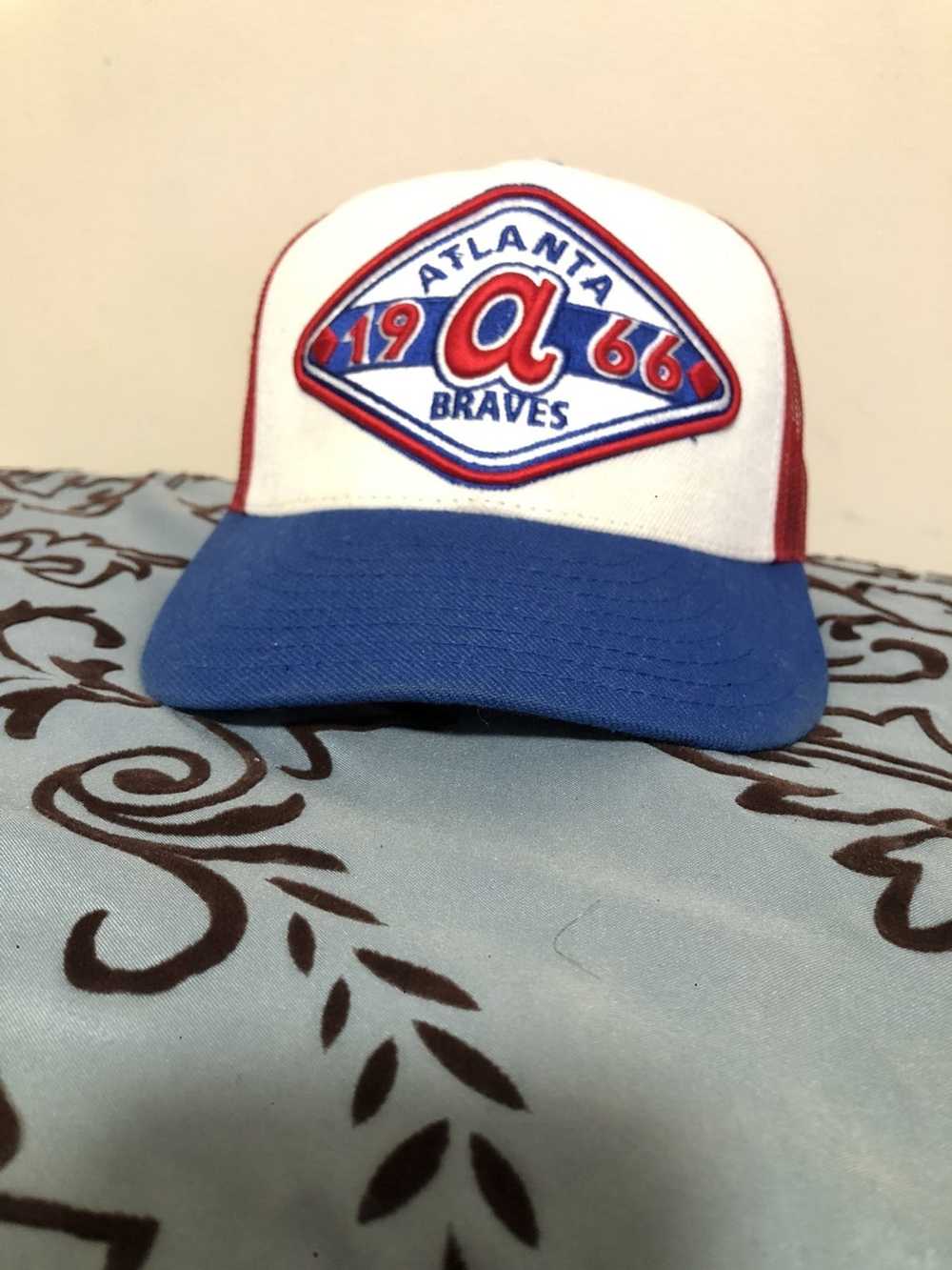 Buy Vintage Atlanta Braves Snapback Hat OSFA MLB Baseball Georgia