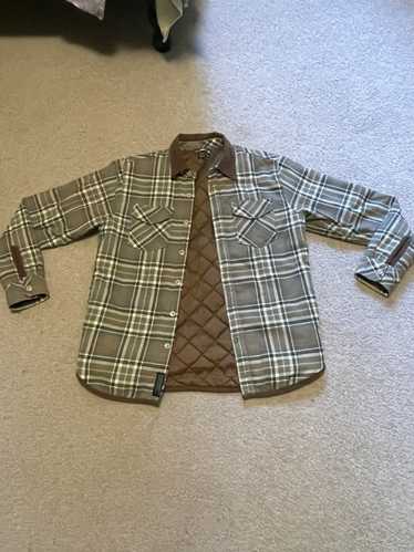 Rvca Button up army liner plaid jacket