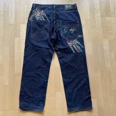 Coogi RARE Vintage '90s Y2K Men's Patchwork Embroidered on sale Wide Leg Jeans W38 L34