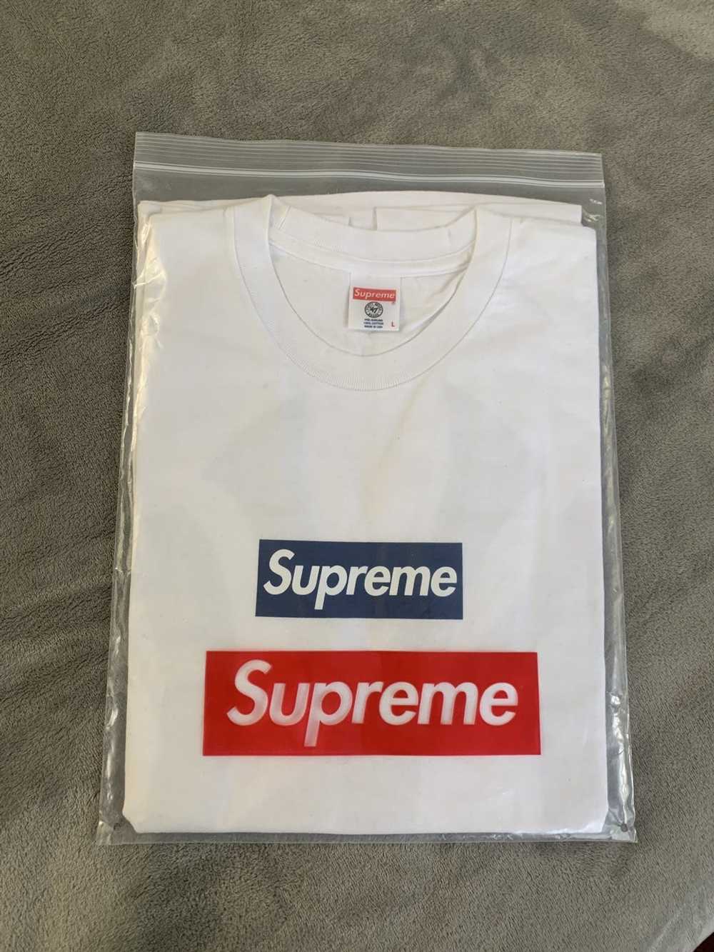 Supreme Yankees Box Logo Tee - SU0132, Men's, Size: Medium, White