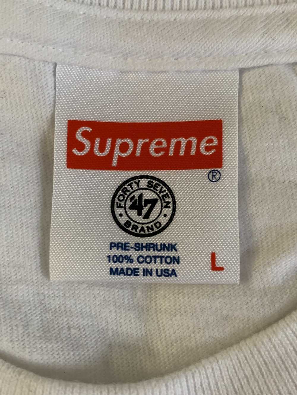 Supreme New York Yankees Box Logo Tee Navy