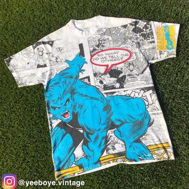 Vintage Marvel 2003 Spiderman / Hulk Gangsta deals Rap Streetwear Blue T-Shirt Men's L