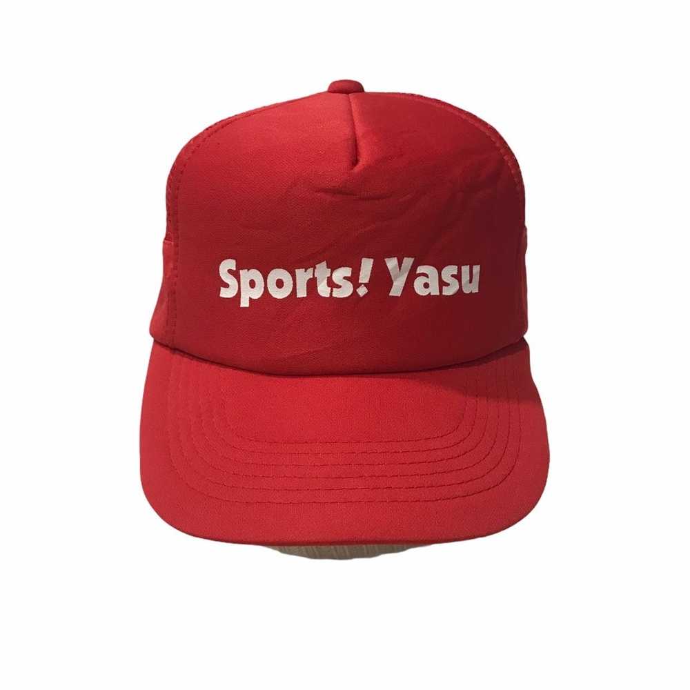 Japanese Brand × Trucker Hat Sport Yasu Half Mesh… - image 1