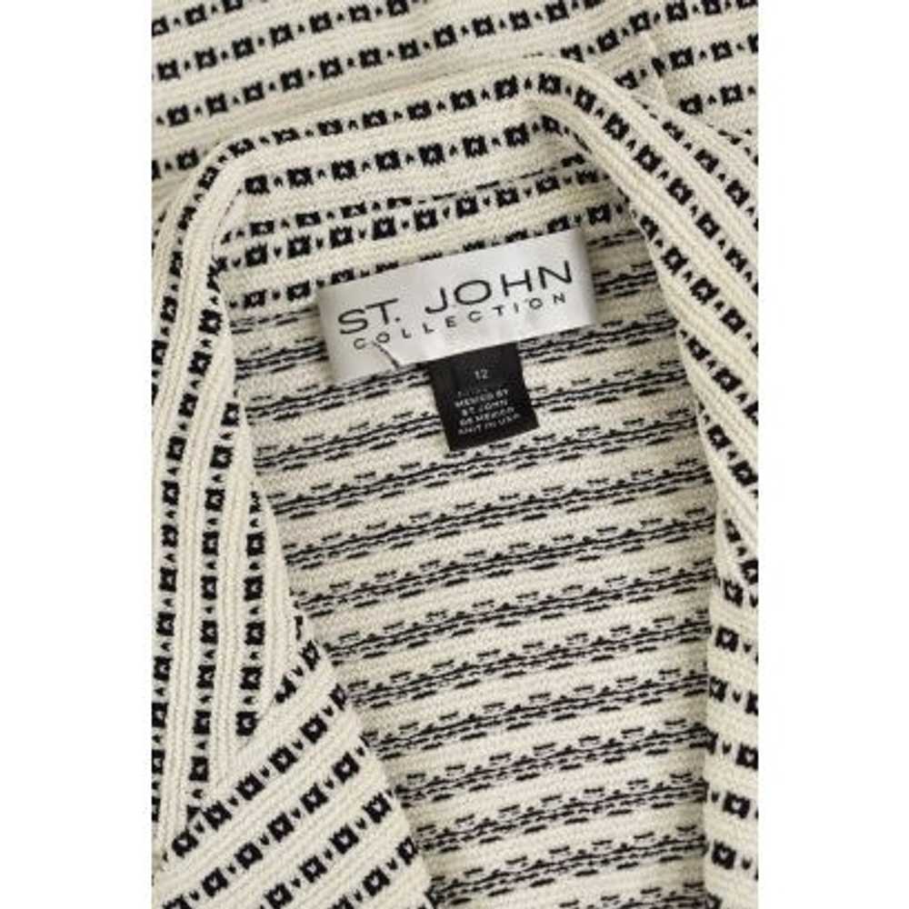 St. John Collection Jacket in Cream/Black Check - image 5