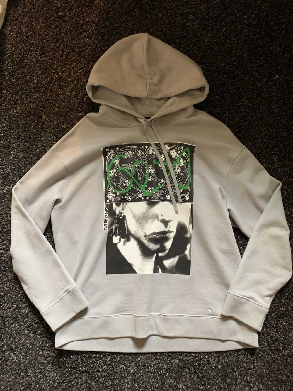 Raf Simons clubber graphic print hoodie - image 2