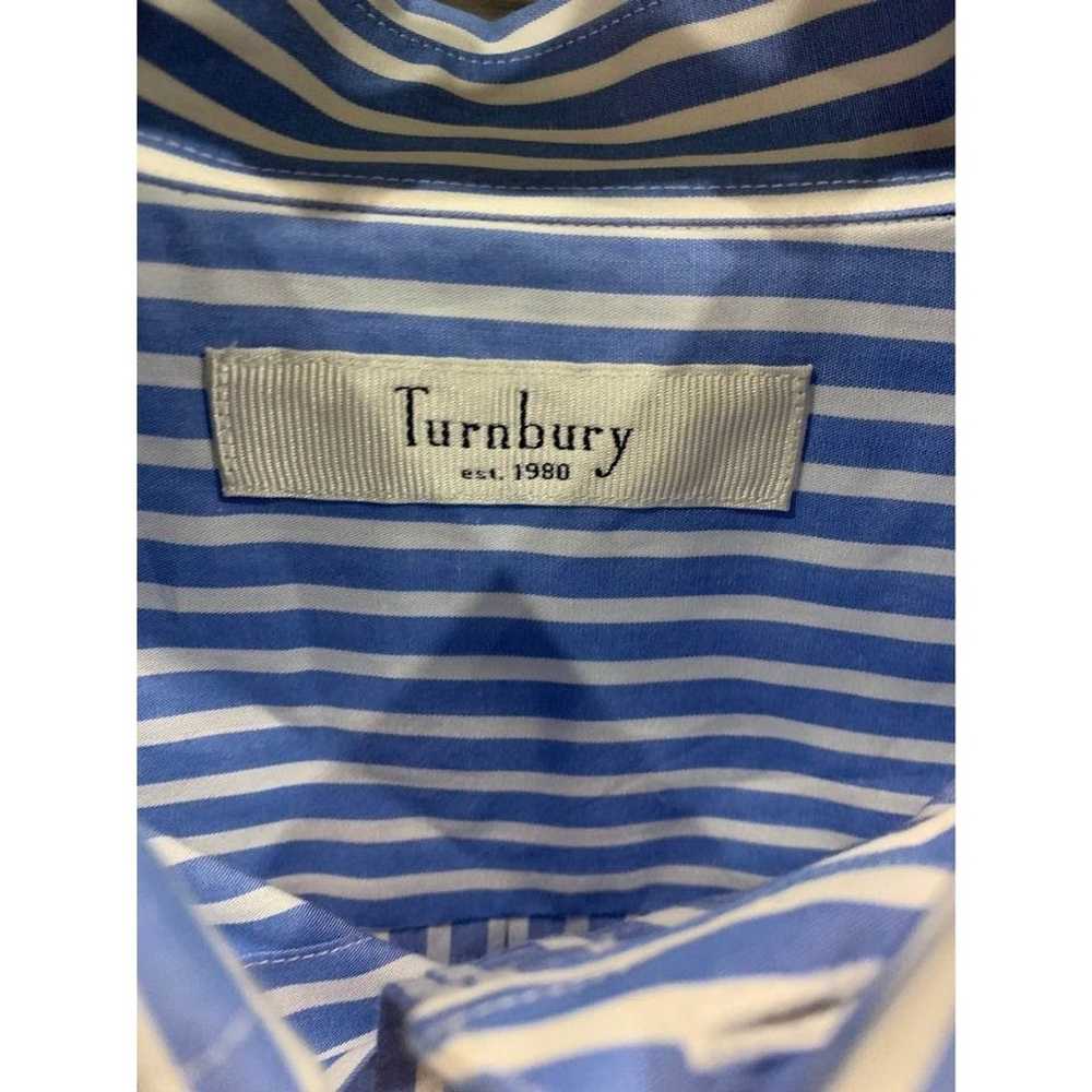 Turnbury Turnbury stripped button down men’s larg… - image 3