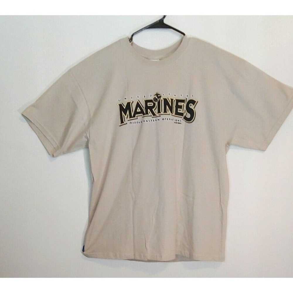 Other USMC US Marines Corps T Shirt L large beige - image 2