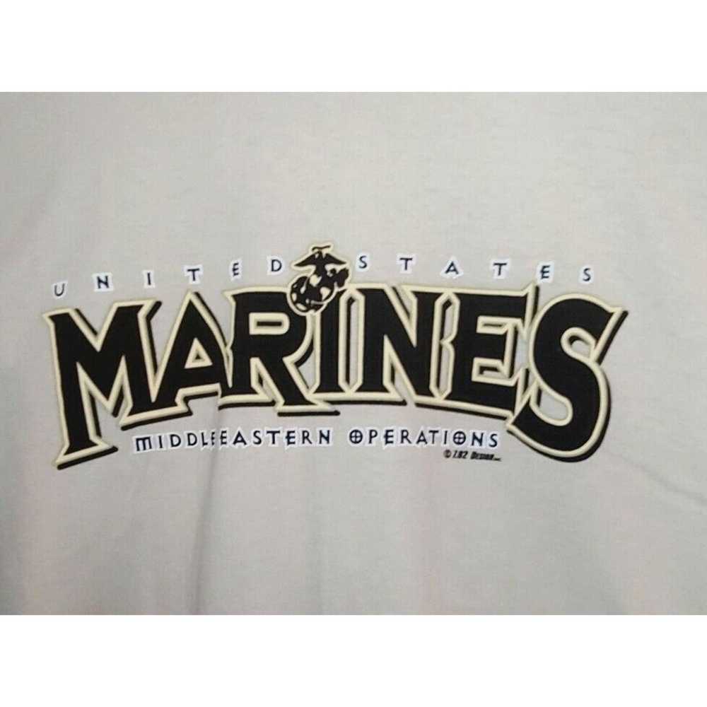 Other USMC US Marines Corps T Shirt L large beige - image 3