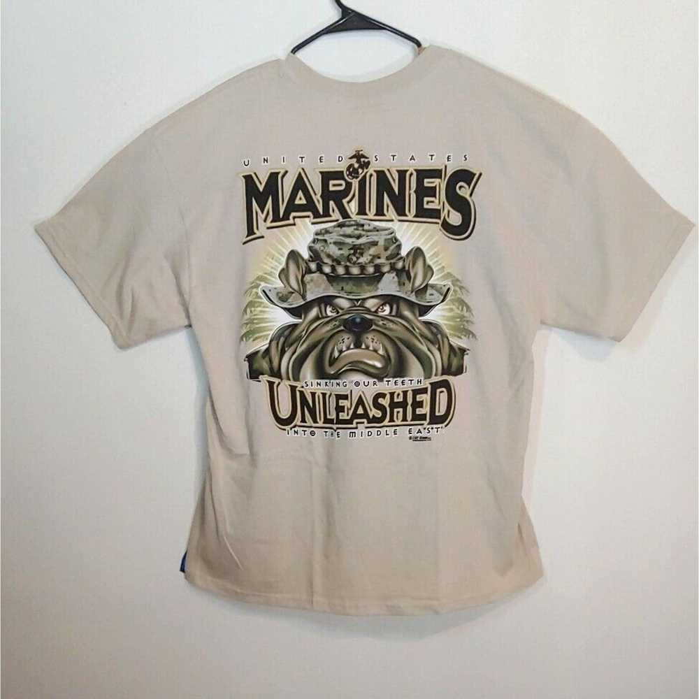 Other USMC US Marines Corps T Shirt L large beige - image 4