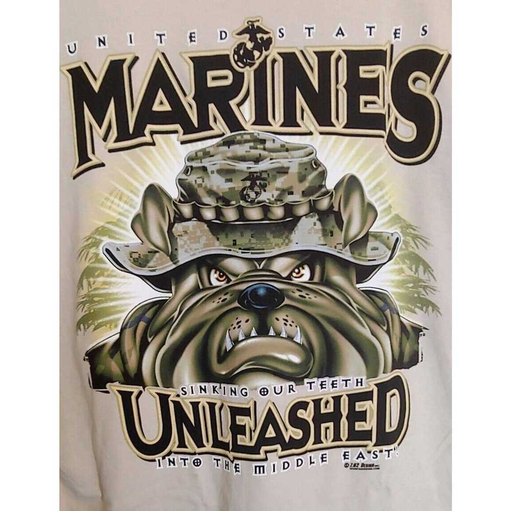 Other USMC US Marines Corps T Shirt L large beige - image 5