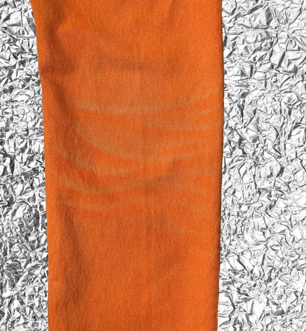 Helmut Lang SS 2000 Helmut Lang Safety Orange Jea… - image 6