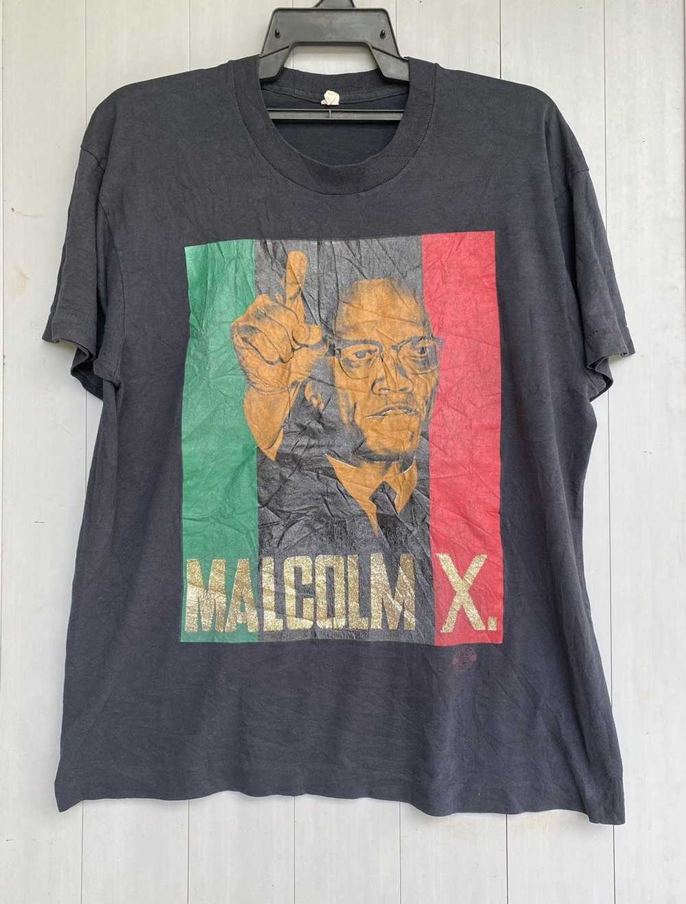 Malcolm X × Rare × Vintage Vtg 80s Malcom X Big G… - image 1