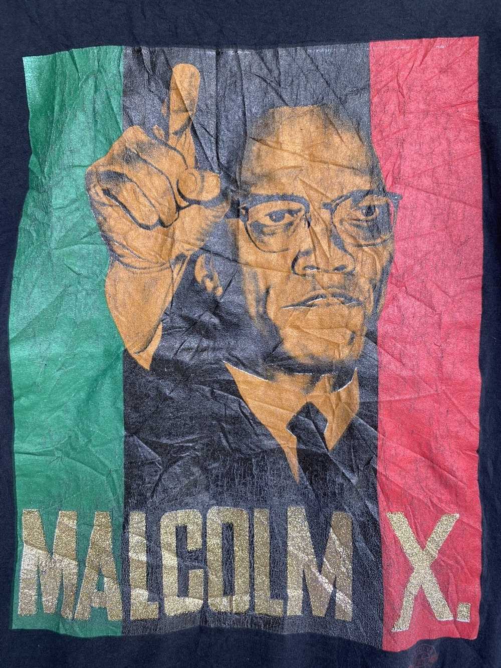 Malcolm X × Rare × Vintage Vtg 80s Malcom X Big G… - image 5