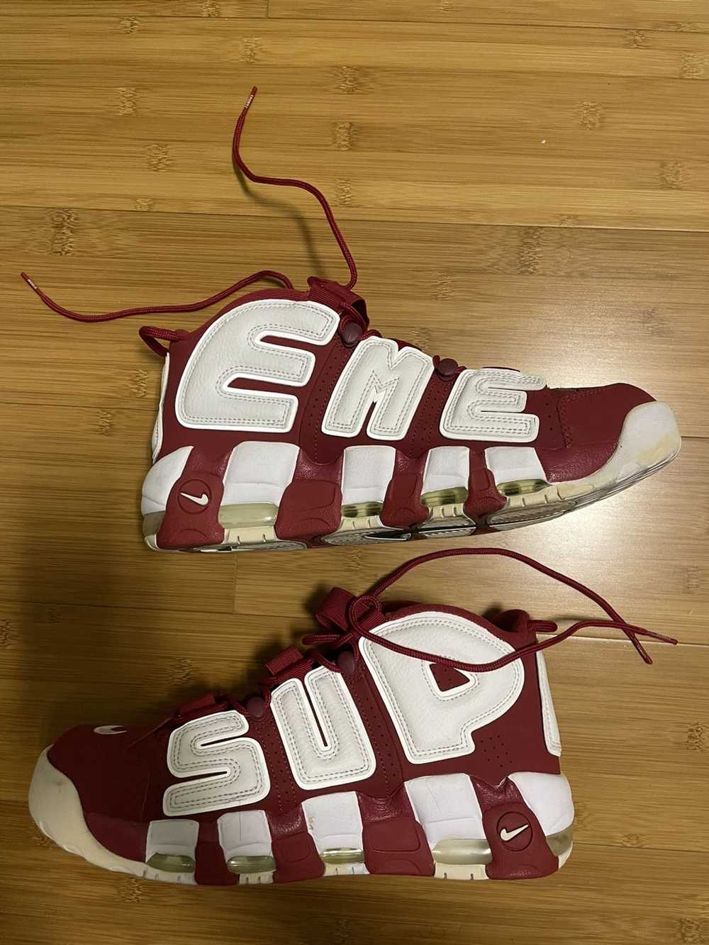Nike × Supreme Air More Uptempo Red High 2017 Sup… - image 2