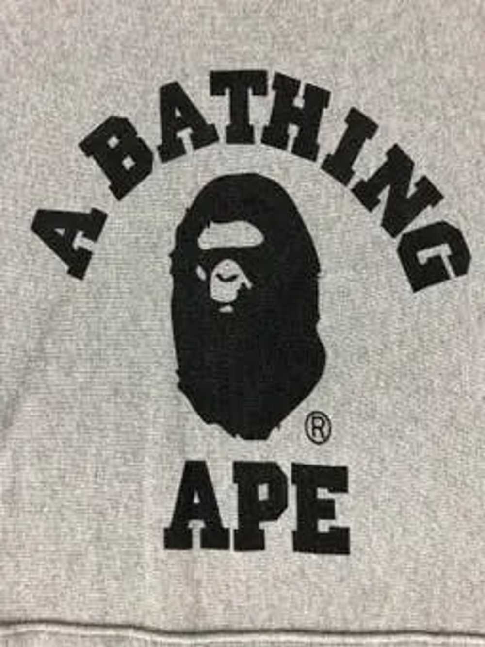 Bape Bape bathing ape college logo hoodie 2000’s … - image 3