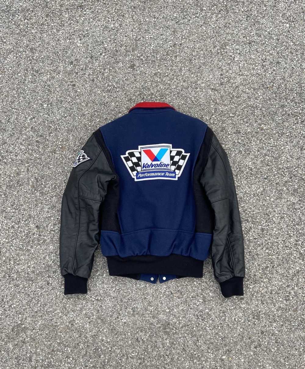 Streetwear × Vintage Vinatge Racing Varsity Jacket - image 3
